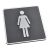 ป้ายสัญญาลักษณ์  ห้องน้ำเพศหญิง , วัสดุ ABS ---Female, Toilet ,Restroom Signs, ABS New Material