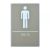 ป้ายห้องผู้ชายพร้อมอักษรเบรลล์, วัสดุ ABS --- Male, Toilet, Restroom Signs With Braille, ABS New Material