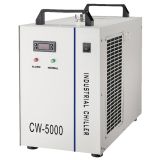 เครื่องทำน้ำเย็น  ระบบอุตสาหกรรม รุ่น CW-5000AG, พลังงาน AC:220โวลต์ ,ความถี่ 50HZ สำหรับ ทำความเย็น หลอดแก้วเลเซอร์ เดี่ยว C02,80วัตต์ และ 100วัตต์ , 0.4HP