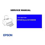 คู่มือเซอร์วิสเครื่องพิมพ์ EPSON Stylus C67 68/D68 Printer English Service Manual ภาษาอังกฤษ (ดาวน์โหลดไฟล์)