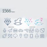 ไอคอน ลายเส้น 1566 รูปแบบบาง ( สามารถ ดาวน์โหลดภาพประกอบนี้ ได้ฟรี)---1566 Thin Line Icons (Free Download Illustrations)