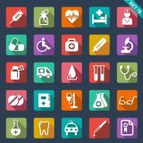 ภาพเวกเตอร์ - ภาพสัญลักษณ์ 25 ไอคอนทางการแพทย์ รูปแบบต่างๆ  ( สามารถ ดาวน์โหลดภาพประกอบนี้ ได้ฟรี)---A Set of 25 Unique Icons with Medical Themes (Free Download Illustrations)