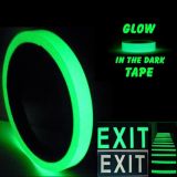 เทปกาวเรืองแสง,สามารถเรืองแสงในความมืด ได้ถึง 4 ชั่วโมง,กาวในตัว ,ชนิดม้วน,ขนาด 0.8" x 30 ฟุต---0.8" x 30ft 4 Hours Glow In the Dark Sticky Tape Self Adhesive Luminous Safety Film Sticker Ro