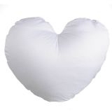ปลอกหมอนอิง ,รูปทรงหัวใจ , สไตล์แฟชั่น,สีขาว สำหรับรองรับการพิมพ์ รูปแบบกระบวนการซับบลิเมชั่น ---Plain White Heart Shape Sublimation Blank Pillow Case Fashion Cushion Cover