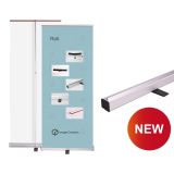 โรอัพ( Roll Up) โครงอลูมิเนียมรูปแบบใหม่ พกพาได้  ขนาด  80*200cm  New Portable Aluminum Roll Up Display Banner Standee