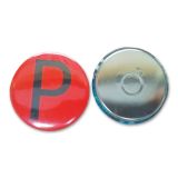 blank pin badge button