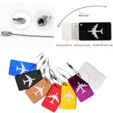 แท็กกระเป๋า  1pc Aluminium Travel Luggage Baggage Suitcase Address Tag Label Holder 7 Colors