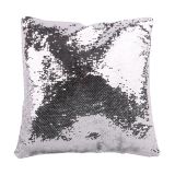 CALCA 10PCS Mixed color Square Blank Reversible Sequin Magic Swipe Pillow Cover Cushion Case for Sublimation