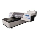 เครื่องพิมพ์พื้นเรียบหมึกสีและหมึกขาว   UV 60*90 Digital White Ink and Color Ink Flatbed UV Printer