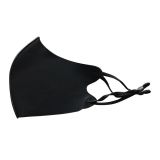 3D Sports Mesh Fabric Flexible Face Mask Black