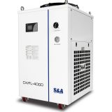 S & A CW-FL-4000ET เครื่องทำน้ำเย็นอุตสาหกรรมสำหรับระบายความร้อนด้วยไฟเบอร์เลเซอร์ 4000W, 4.65HP, S&A CW-FL-4000ET Industrial Water Chiller for cooling 4000W fiber laser, 4.65HP, AC 3P 380