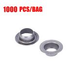 DK2 10mm Silver Grommets Eyelet for Semi-automatic Grommet Machine 1000pcs/bag(40packs/box))