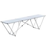 Foldable Multifunctional Table Wallpaper Table Sturdy Work Table with Measuring Scale 2900mm(114")