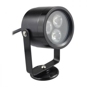 โคมไฟใต้น้ำ LED (สีดำ)  12-24 โวลต์ / 3x1 วัตต์---12-24V 3x1W Underwater Lamp Black