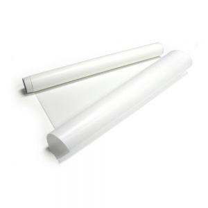 ฟิล์ม สติ๊กเกอร์ PET ,สีขาว ( UV / Latex ) ,(ลอกออกได้ สำหรับติด ),ขนาด 53.9 "(1.37 เมตร)---White UV/Latex PET Removable EZ Cling Pop 53.9 "(1.37m)