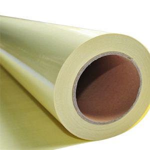 ฟิล์มเคลือบด้านหลังเหลือง(Yellow Matte Laminating Film ) ขนาด 1.27x 50 เมตร  --- 1.27*50m Yellow Matte Laminating Film 