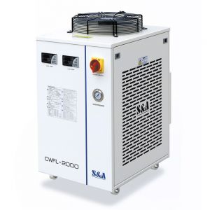 S & A CW-FL-2000EN เครื่องทำน้ำเย็นอุตสาหกรรมสำหรับระบายความร้อนไฟเบอร์เลเซอร์ 2000W, 3.14HP,     S&A CW-FL-2000EN Industrial Water Chiller for cooling 2000W fiber laser, 3.14HP, AC 3P 380V, 5