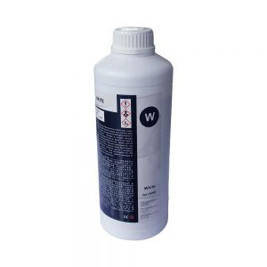 หมึกสีขาวสำหรับเครื่องพิมพ์เสื้อทีเชิ้ต  Special DTG White Ink for Direct to Digital Tshirt Printer (1000ml/bottle)
