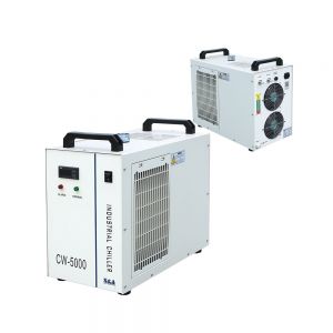 US Stock, S&A CW-5000BG Industrial Water Chiller for Single 80W or 100W CO2 Glass Laser Tube Cooling, 0.52HP, AC 1P 220V, 60Hz
