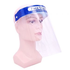 Disposable Safety Face Shield Fluid Resistant Full Face Mask Transparent Single Use Mask Visor Protection from Splash and Splatter(20Pcs/Pack)