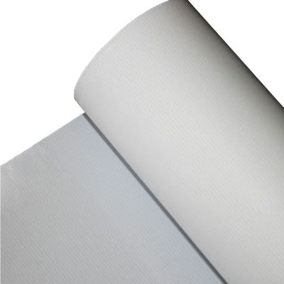 หน้าพิมพ์ป้ายโฆษณา PVC,(สีเขียว - ขาว ) ลามิเนท,แบ็คลิท,พื้นผิวมันวาว ,ยืดหยุ่น,ขนาด  110.2" (2.8 เมตร ) ,(480 แกรม/gsm-300*500-18*12)---(480gsm-300*500-18*12) Glossy Laminated Backlit