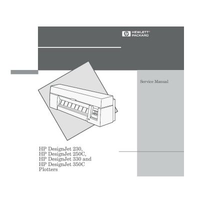 คู่มือเซอร์วิส เครื่อง Plotter, HP Designjet 230 250C 330 350C Plotter English Service Manual ภาษาอังกฤษ( ดาวน์โหลดไฟล์)