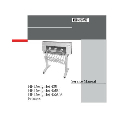 คู่มือเซอร์วิส และการดูแลรักษา เครื่องPlotter, HP Designjet 430 450C 455CA Plotter English Service Manual/Maintenance Manual ภาษาอังกฤษ( ดาวน์โหลดไฟล์)