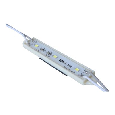 ไฟโมดูล  LED ประเภท  SMD 2835 , กันน้ำได้  ( 3ชิป LEDs,0.72 วัตต์  /  ยาว 80 x กว้าง 15 x สูง 5 ม.ม.) สำหรับ   ป้ายตัวอักษร   เรืองแสง---SMD 2835 LED Module for Channel Letters