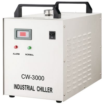 วอเตอร์ชิลเลอร์ รุ่น   CW-3000AF สำหรับเครื่องแกะสลักเลเซอร์---S&A AC220V 50HZ CW-3000AF Thermolysis Industrial Water Chiller for 800W or 1.5KW Spindle Cooling