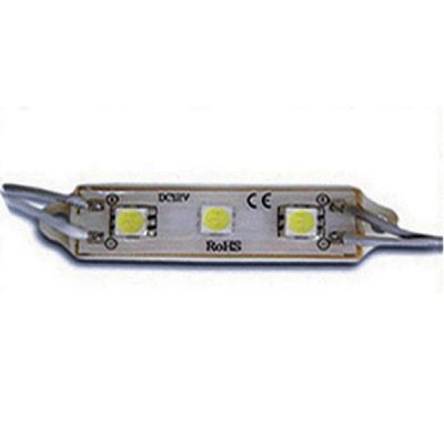 ไฟโมดูล LED กันน้ำได้  IP 65  ( 42x12 mm) 5054 (3P)      สีขาว,   วอมไวท์     0.5 w   รัปประกัน 2 ปี ---IP65 42x12 mm 5054 (3p) 0.5 w LED Module