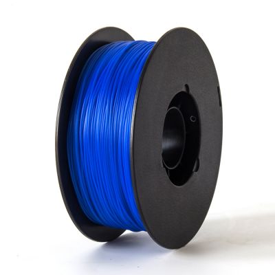 เส้นใย PLA, สีน้ำเงิน สำหรับ เครื่องพิมพ์ ตั้งโต๊ะ 3D / Blue PLA Filament for Desktop 3D Printer 