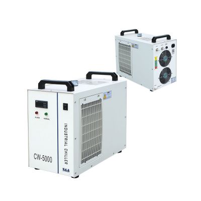 US Stock, S&A CW-5000BG Industrial Water Chiller for Single 80W or 100W CO2 Glass Laser Tube Cooling, 0.52HP, AC 1P 220V, 60Hz