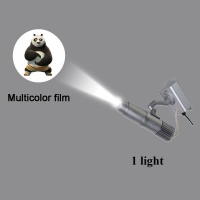 เครื่องโปรเจ็คเตอร์โกโบ้ LED สำหรับฉายแสงรูปภาพ, โลโก้โฆษณา, 20 วัตต์   (  ตั้งโต๊ะได้ /  ยึดติดตั้งได้  )  ภาพนิ่ง  ( รองรับการออกแบบหลากสี ) 