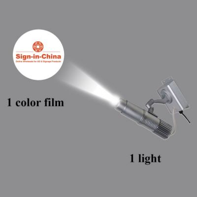 เครื่องโปรเจคเตอร์  โกโบ้   LED สำหรับฉายแสงโลโก้,   รูปภาพหรือข้อความโฆษณา     20 W รูปแบบภาพนิ่ง     (  รองรับ   1  สี  )