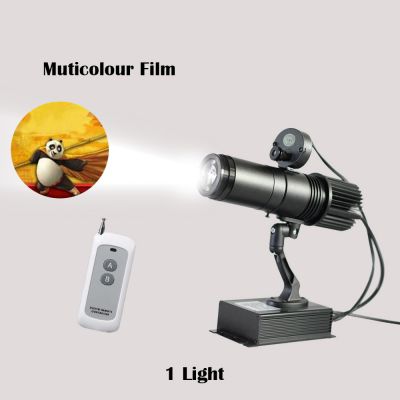 20W Indoor Black Remote Control LED Gobo Projector Advertising Logo Light  (with Custom Fullcolor Rotating Glass Gobos)