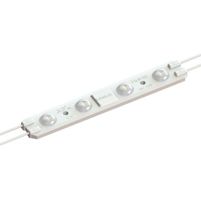 UL Waterproof LED Module (4 LED High Power Chips with Optical Lens, White Light,4.5W, 24VDC,L165 x W26 x H9mm) Designed for Internal Illumination of Signs