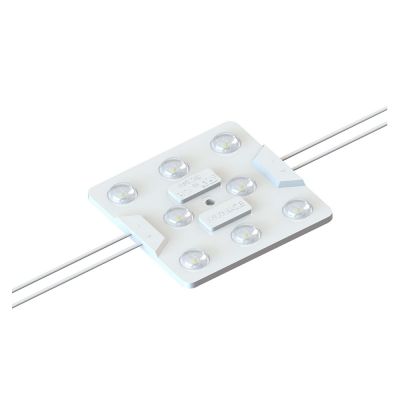 UL Waterproof LED Module (8 LED High Power Chips with Optical Lens, White Light,9W, 24VDC,L95 x W95 x H8.5mm) Designed for Internal Illumination of Signs