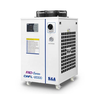 S&A CW-FL-2000AN Industrial Water Chiller for Cooling 2000W Fiber Laser, 3.08HP, AC 1P 220V, 50Hz