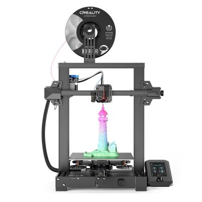 Ender 3 V 2 Neo 3D Printer with CR Touch Auto Leveling Kit PC Spring Steel Platform Full-Metal Extruder, 95% Pre-Installed 3D Printers with Resume Printing and Model Preview Function