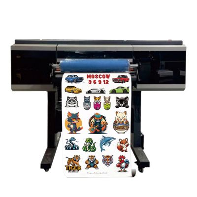 60cm UV DTF Crystal Label Printer, with 3 Epson XP600/I3200U Printheads