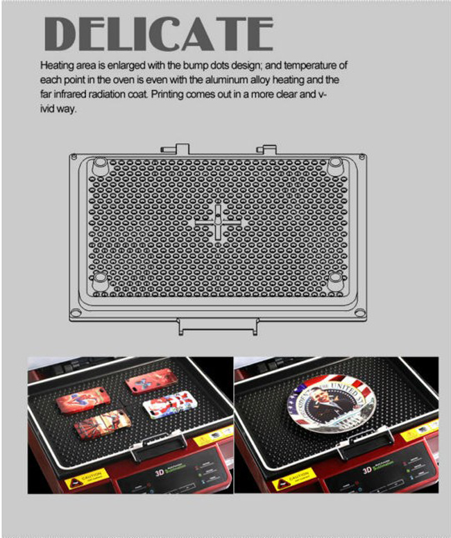 3D vacuum heat transfer machine features