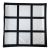 15.75" x 15.75" Sublimation Short Plush Photo Panel Pillow Covers with Black Back 10pcs