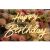 CALCA Happy Birthday Warm White Integrative Neon Sign for Birthday Party Decoration Size-24X9.4 inches+17.7X8.3 inches