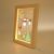 CALCA Wood Photo Frame 3D LED Photo Frame kit (Wooden photo frame + blank acrylic board+A4  DTF UV Printing Stickers)