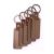 10 Pack DIY Blank Wood Keychain Key Tags Personalized Wood Keychains for DIY Car Ornament Gift