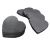 8 PCS Heart Slate Drink Coasters Set, 4 Inch Black Slate Stone Coasters with Anti-Scratch Bottom and Coaster Holder for Drinks Cup Coaster for Drink Bar Kitchen and Home Decor