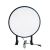 Single Side Round Black Acrylic LED Flat Light Box 