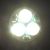 ไฟสปอตไลท์ LED  3 วัตต์ ขั้วแบบเขี้ยว GU10, 3 ดวงติดเพดาน มาตรฐาน IP 20---3W 3 x 1W GU10 LED Ceiling Spotlight Bulb