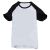 เสื้อยืด  สีขาว ,พร้อมสีสันที่บริเวณแขน  (ผ้าโพลีเอสเตอร์) สำหรับ ผู้ชาย  ใช้ถ่ายโอนความร้อน --- Sublimation Blank Polyester T-Shirt Raglan With Sleeve Colorful For Men