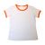 เสื้อยืดผ้าฝ้ายว่างเปล่าพร้อมขอบสีสำหรับการพิมพ์ถ่ายโอนความร้อน---Blank Children´s Combed Cotton T-Shirt with Rim Colorful for Personlized Heat Transfer Printing